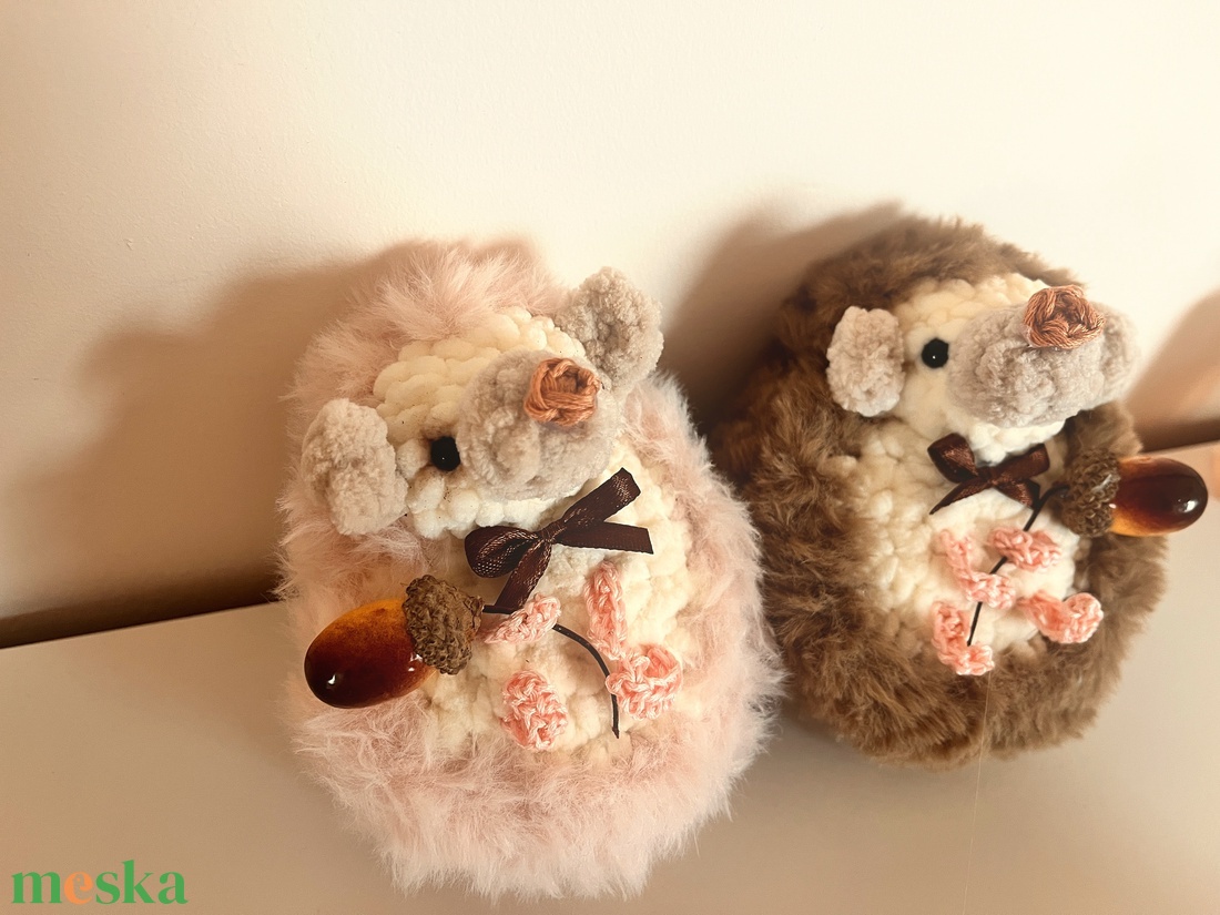 Őszi Mini Süni Plüss -soft autumn hedgehog - játék & sport - plüssállat & játékfigura - süni - Meska.hu