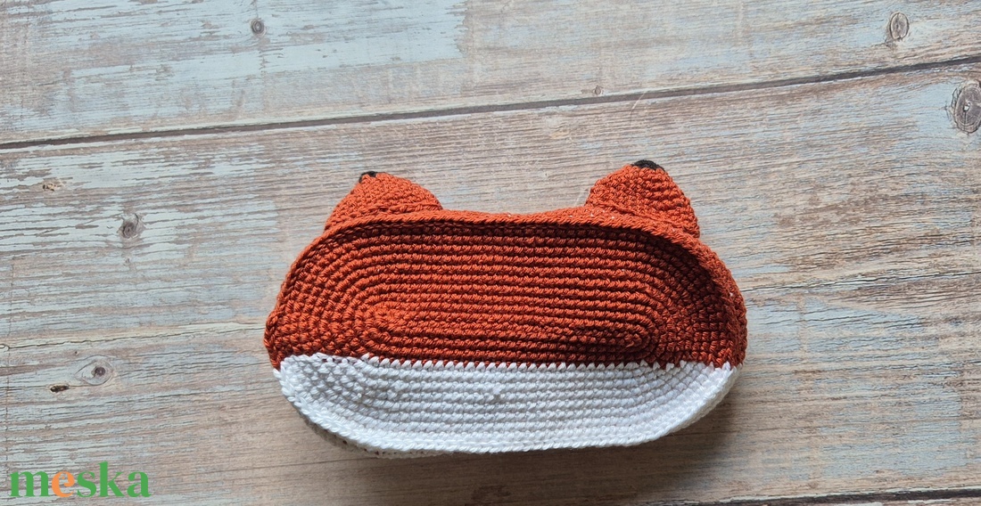 Horgolt rókás szemüvegtartó MINTA - diy (csináld magad) - szabásminta, útmutató - horgolási minta - Meska.hu