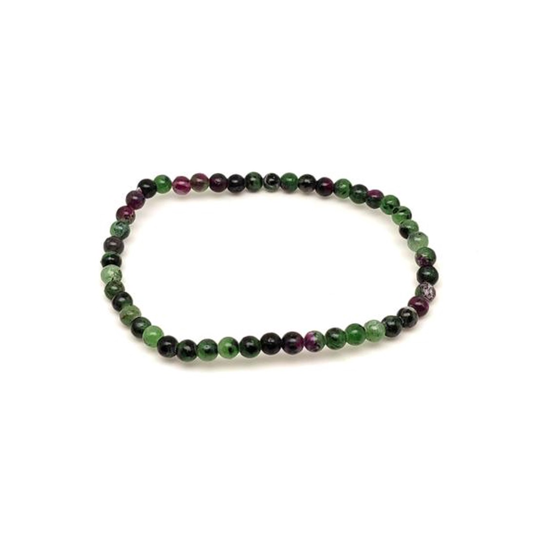 Rubin zoizit golyó karkötő 45 mm - ékszer - karkötő - ásványkarkötő - Meska.hu