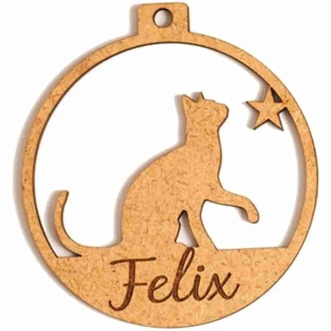 Személyre szabható fa macska karácsonyi dísz , egyedi háziállat névvel gravírozott ünnepi dekoráció - karácsony - karácsonyi lakásdekoráció - karácsonyfadíszek - Meska.hu