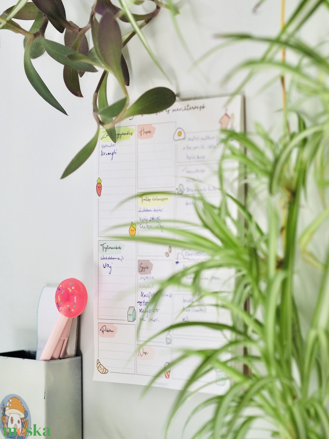 Bevásárlólista és menütervező, A5ös  jegyzettömb - otthon & életmód - papír, írószer - naptár & tervező - Meska.hu