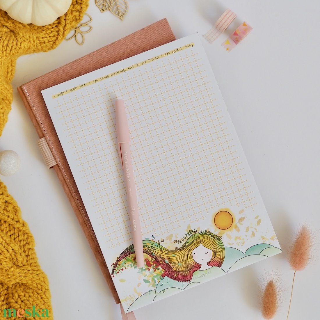 Inspirációs, A5ös  jegyzettömb - otthon & életmód - papír, írószer - naptár & tervező - Meska.hu