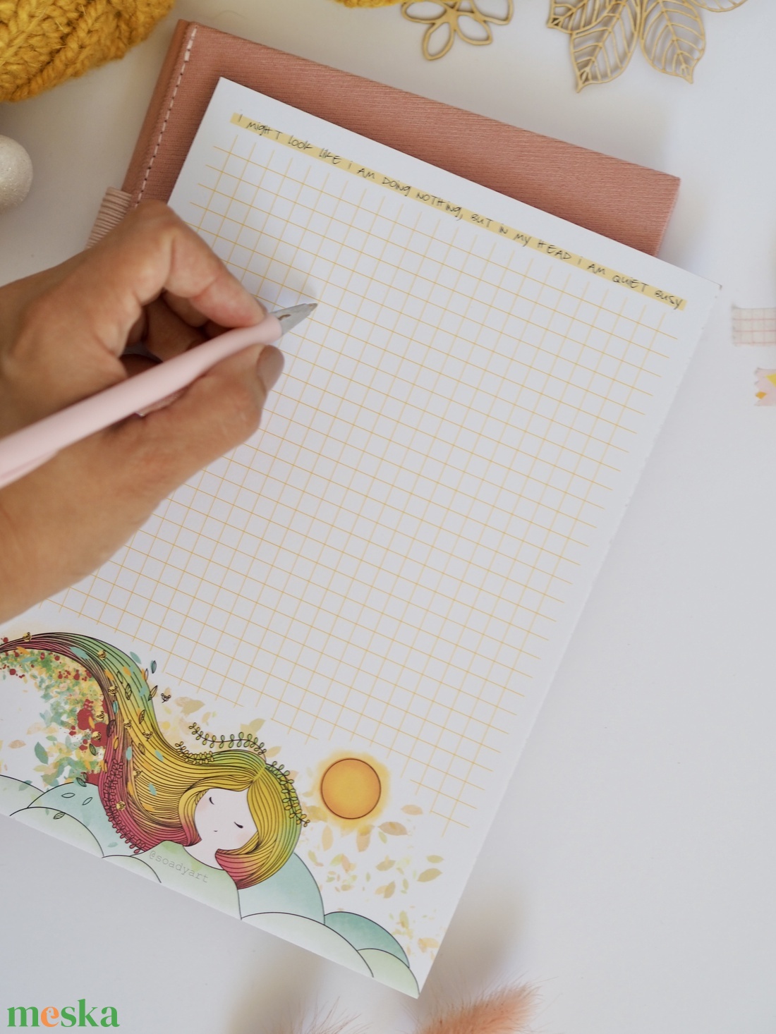 Inspirációs, A5ös  jegyzettömb - otthon & életmód - papír, írószer - naptár & tervező - Meska.hu