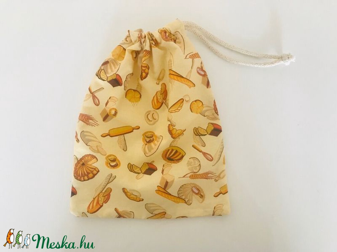 Zsinóros vászonzsák - péksütis -  - Meska.hu
