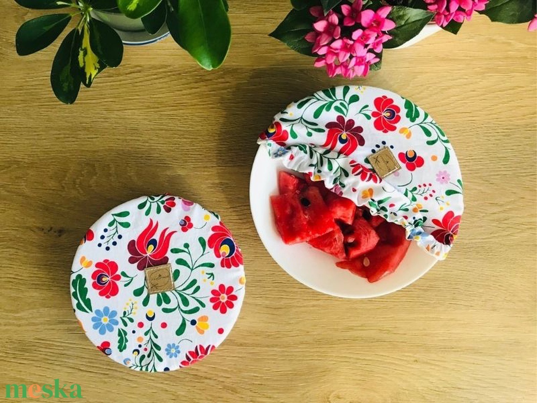 Mosható textil edényfedő szett - matyo design - otthon & életmód - konyhafelszerelés, tálalás - konyhai textil - edényfogó & edényfedő - Meska.hu