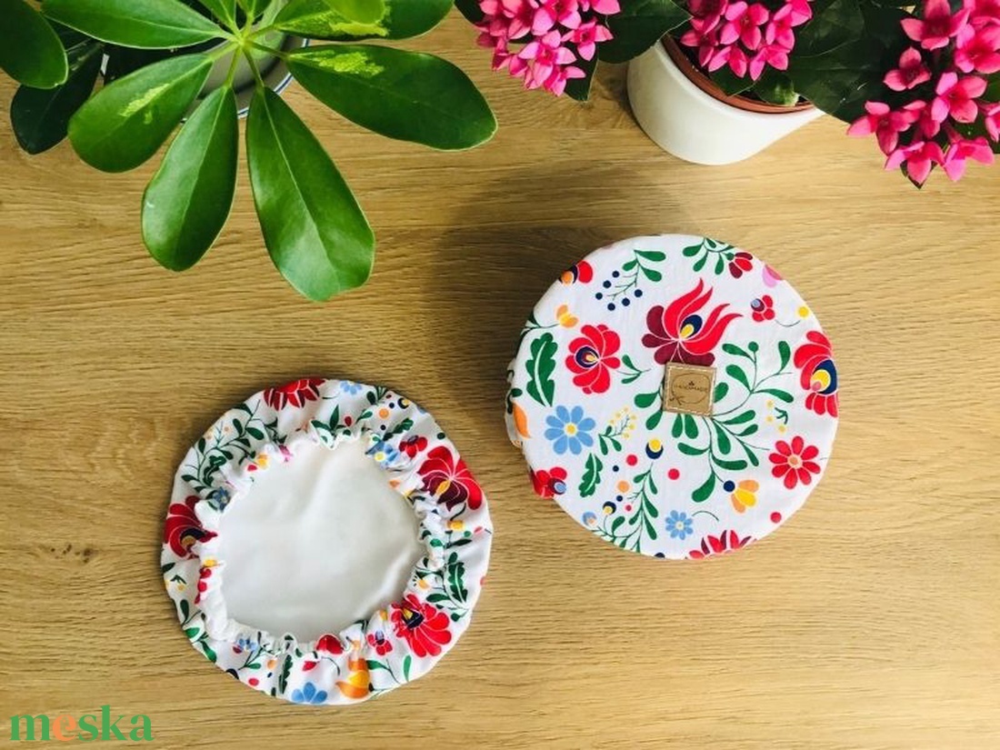 Mosható textil edényfedő szett - matyo design - otthon & életmód - konyhafelszerelés, tálalás - konyhai textil - edényfogó & edényfedő - Meska.hu