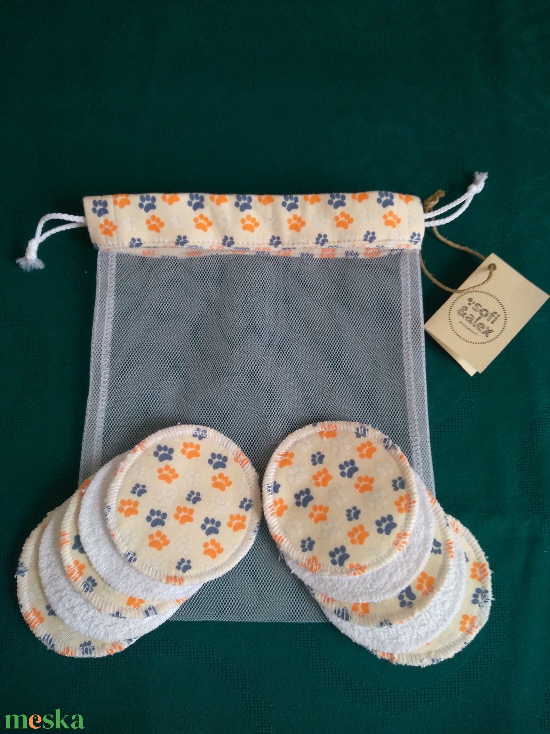 Tappancs mintás sminklemosó korong - szépségápolás - arcápolás - arctisztító korong - Meska.hu