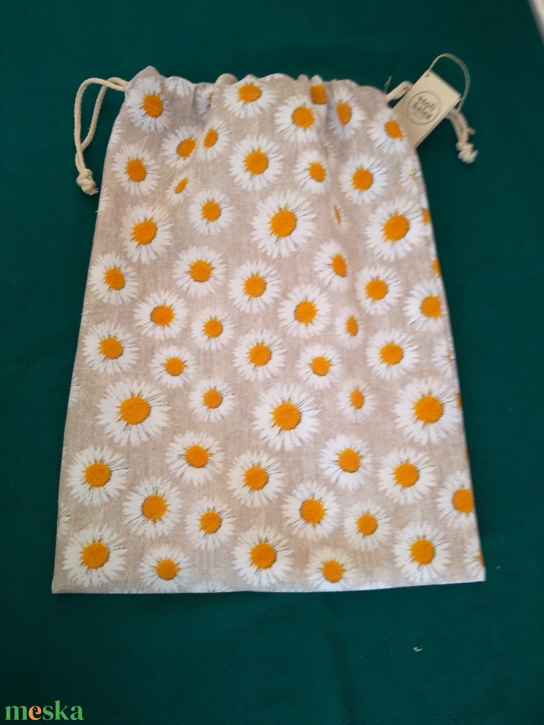 Margaréta mintás kenyeres, süteményes zsák - táska & tok - bevásárlás & shopper táska - kenyeres zsák - Meska.hu