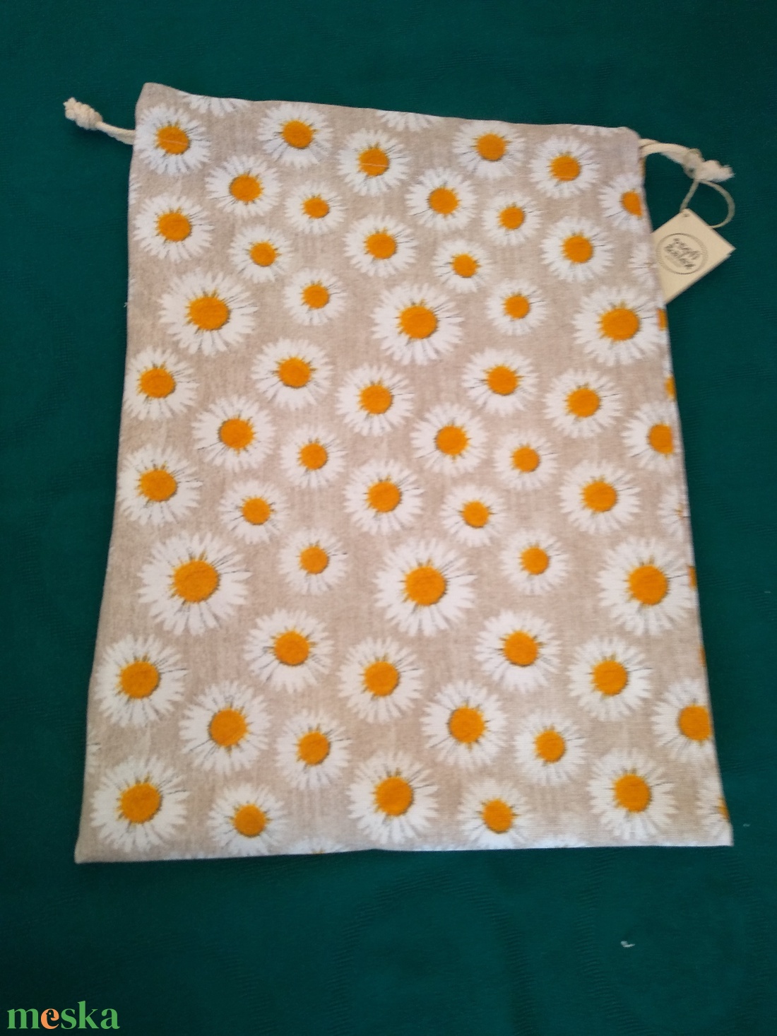 Margaréta mintás kenyeres, süteményes zsák - táska & tok - bevásárlás & shopper táska - kenyeres zsák - Meska.hu