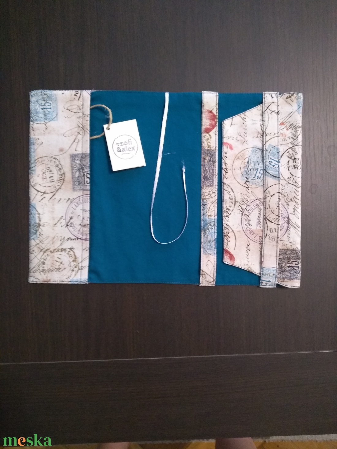 Textil könyvborító - otthon & életmód - papír, írószer - könyv- és füzetborító - Meska.hu