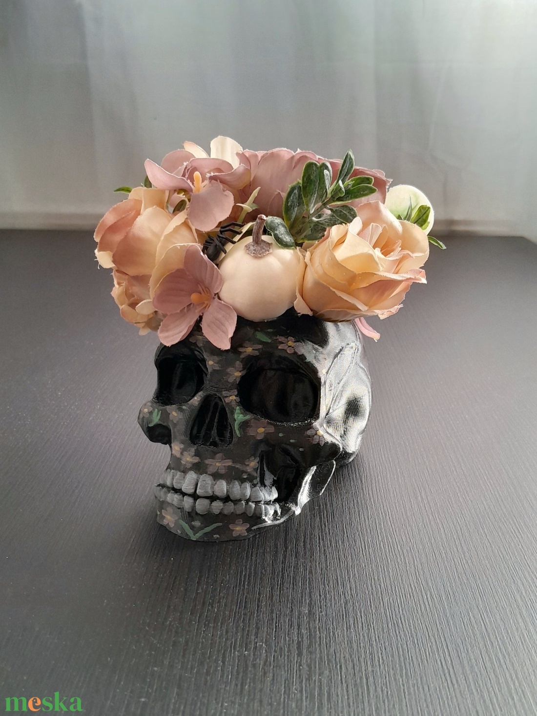 Koponyás asztaldísz - otthon & életmód - dekoráció - halloween - halloweeni asztaldísz - Meska.hu Koponyás asztaldísz - otthon & életmód - dekoráció - halloween - halloweeni asztaldísz - Meska.hu