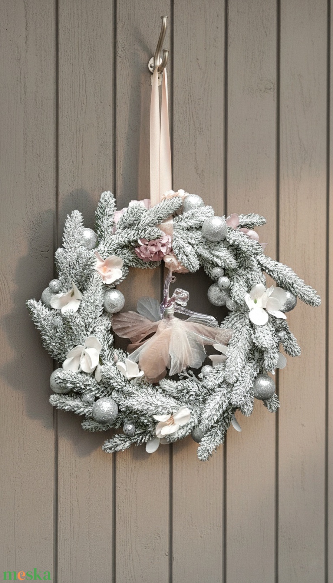 Táncos adventi kopogtató - karácsony - adventi díszek - adventi ajtódísz - Meska.hu