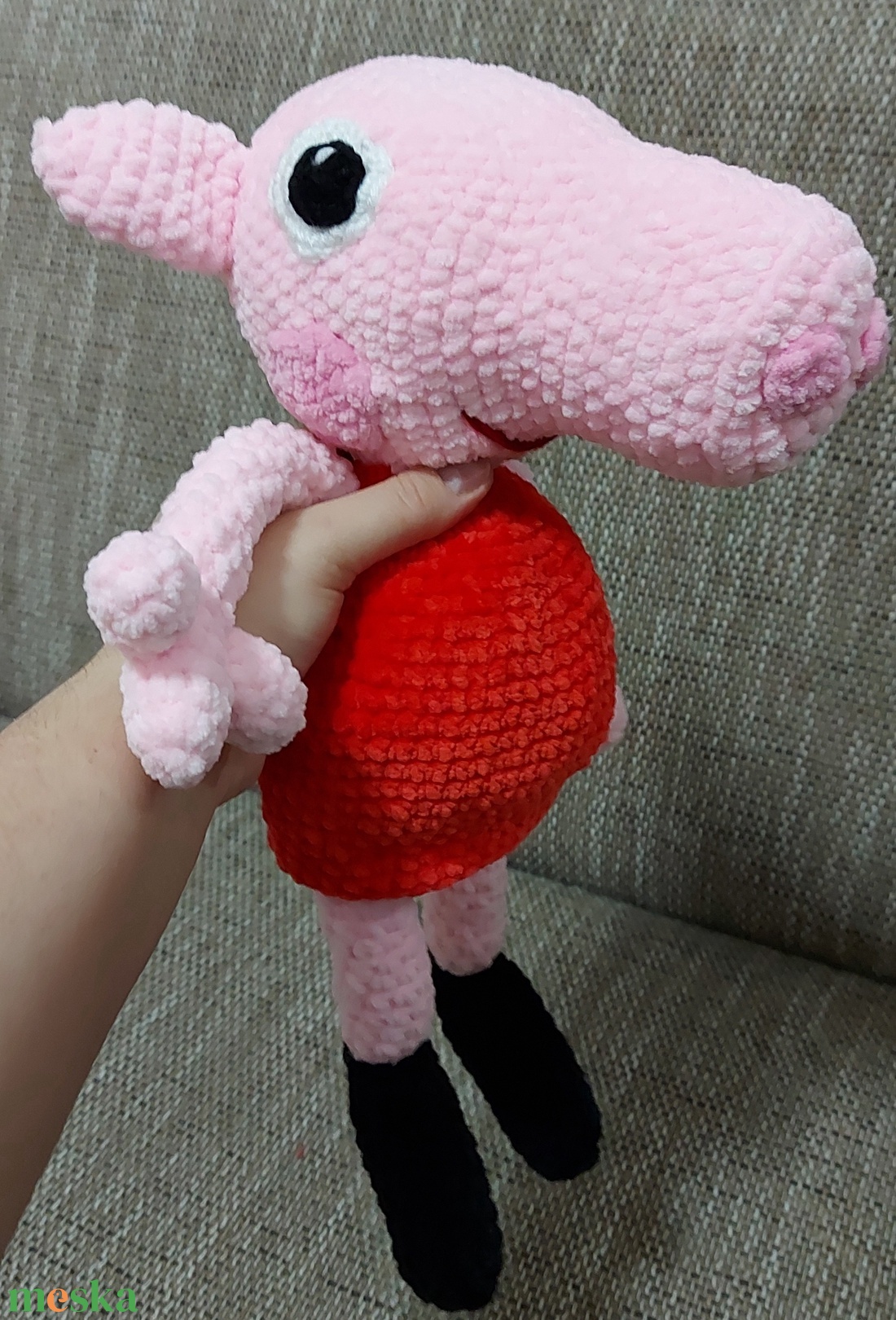 Horgolt Peppa Malac - játék & sport - plüssállat & játékfigura - malac - Meska.hu Horgolt Peppa Malac - játék & sport - plüssállat & játékfigura - malac - Meska.hu