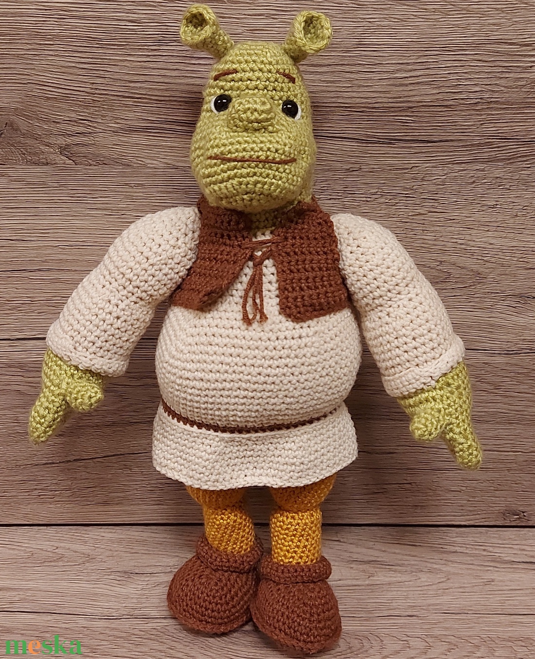 Horgolt Ogre figura Shrek - játék & sport - plüssállat & játékfigura - más figura - Meska.hu