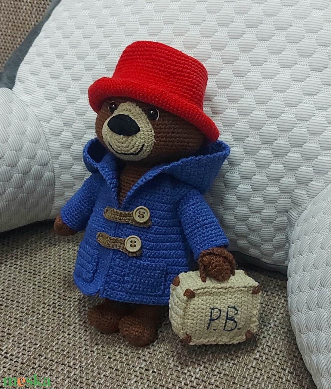 Horgolt Paddington Maci - játék & sport - plüssállat & játékfigura - maci - Meska.hu Horgolt Paddington Maci - játék & sport - plüssállat & játékfigura - maci - Meska.hu