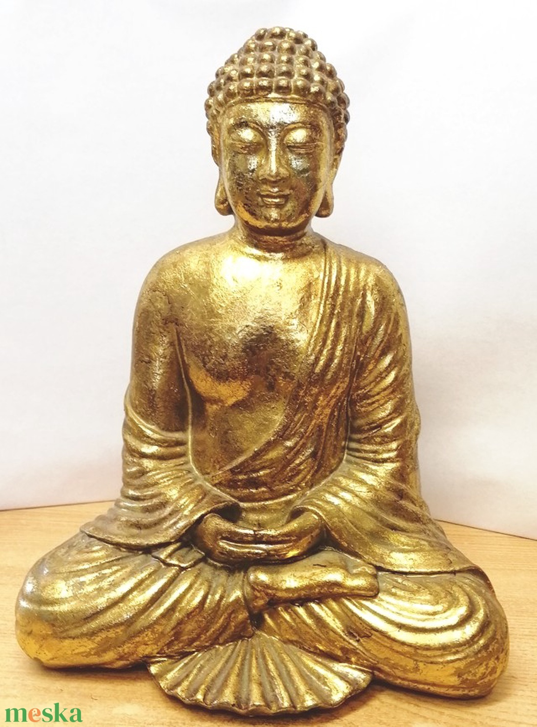Aranyozott meditáló Buddha kerámia szobor. Értékes ritkaság - művészet - szobor - kerámia - Meska.hu Aranyozott meditáló Buddha kerámia szobor. Értékes ritkaság - művészet - szobor - kerámia - Meska.hu