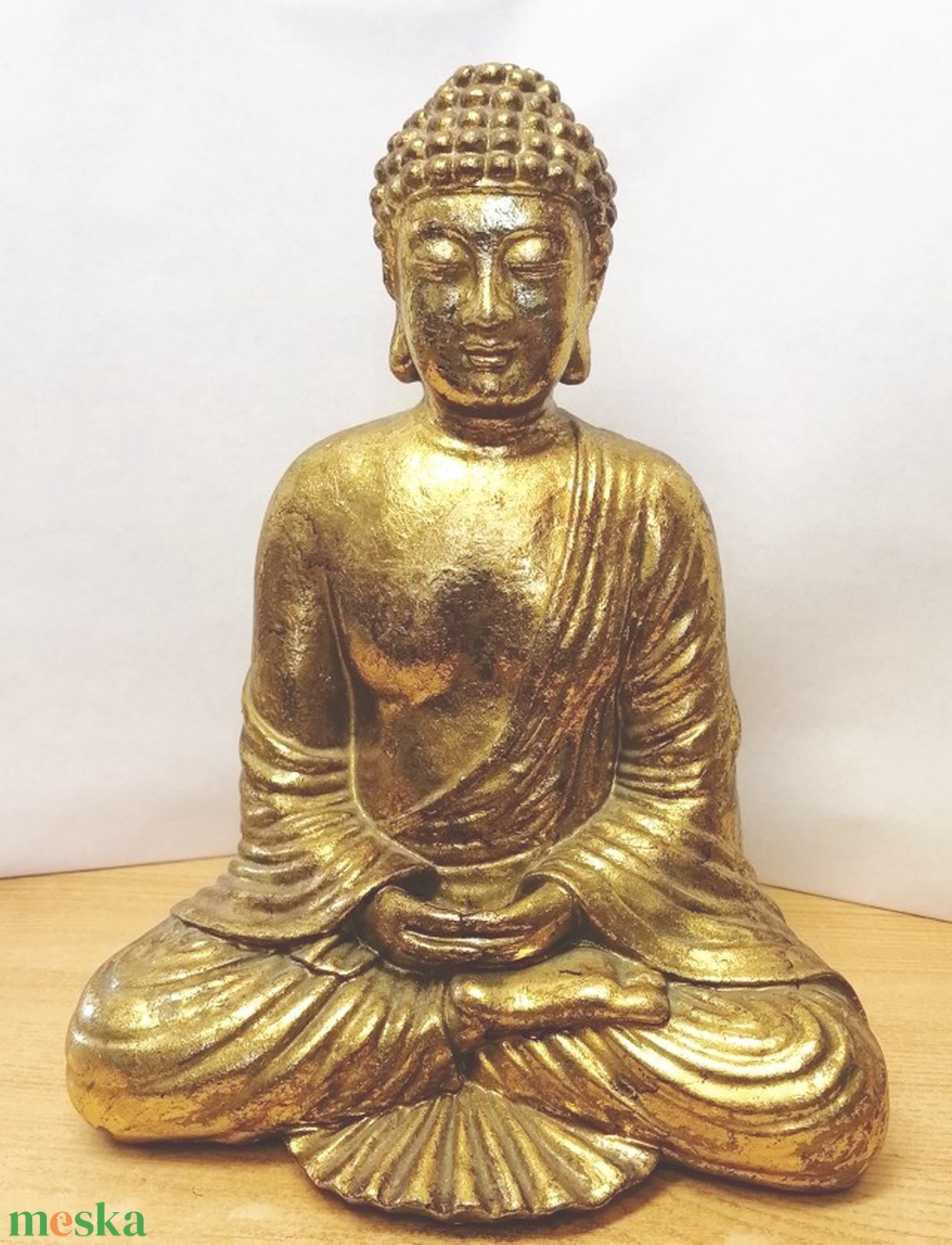 Aranyozott meditáló Buddha kerámia szobor. Értékes ritkaság - művészet - szobor - kerámia - Meska.hu Aranyozott meditáló Buddha kerámia szobor. Értékes ritkaság - művészet - szobor - kerámia - Meska.hu
