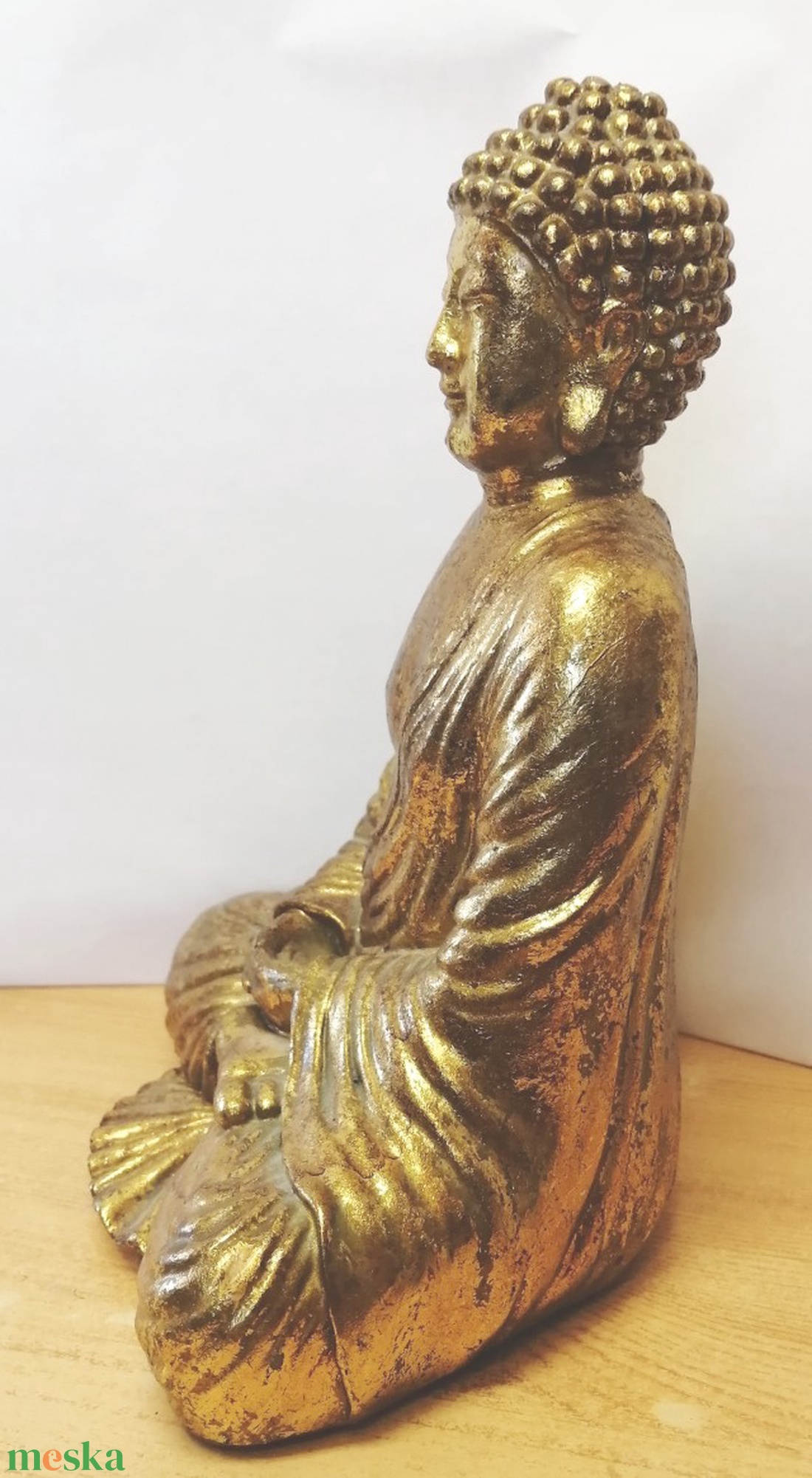 Aranyozott meditáló Buddha kerámia szobor. Értékes ritkaság - művészet - szobor - kerámia - Meska.hu Aranyozott meditáló Buddha kerámia szobor. Értékes ritkaság - művészet - szobor - kerámia - Meska.hu