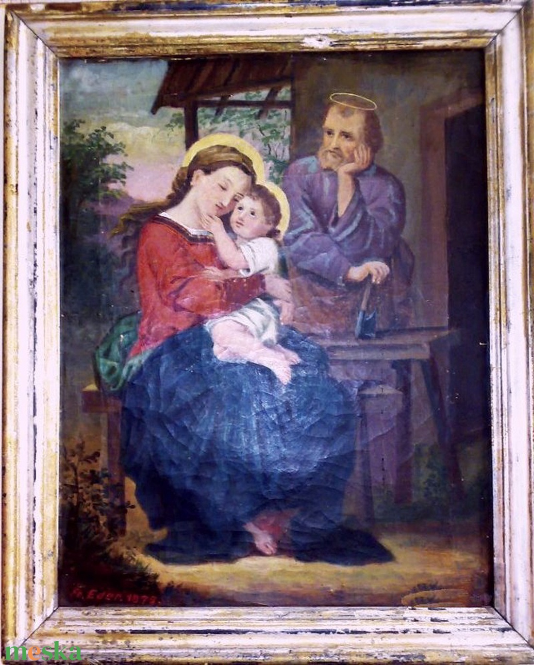 Franz Eder Szent család, antik festmény, 1872. XIX. századi Németalföldi Művész alkotása - művészet - festmény - olajfestmény - Meska.hu Franz Eder Szent család, antik festmény, 1872. XIX. századi Németalföldi Művész alkotása - művészet - festmény - olajfestmény - Meska.hu