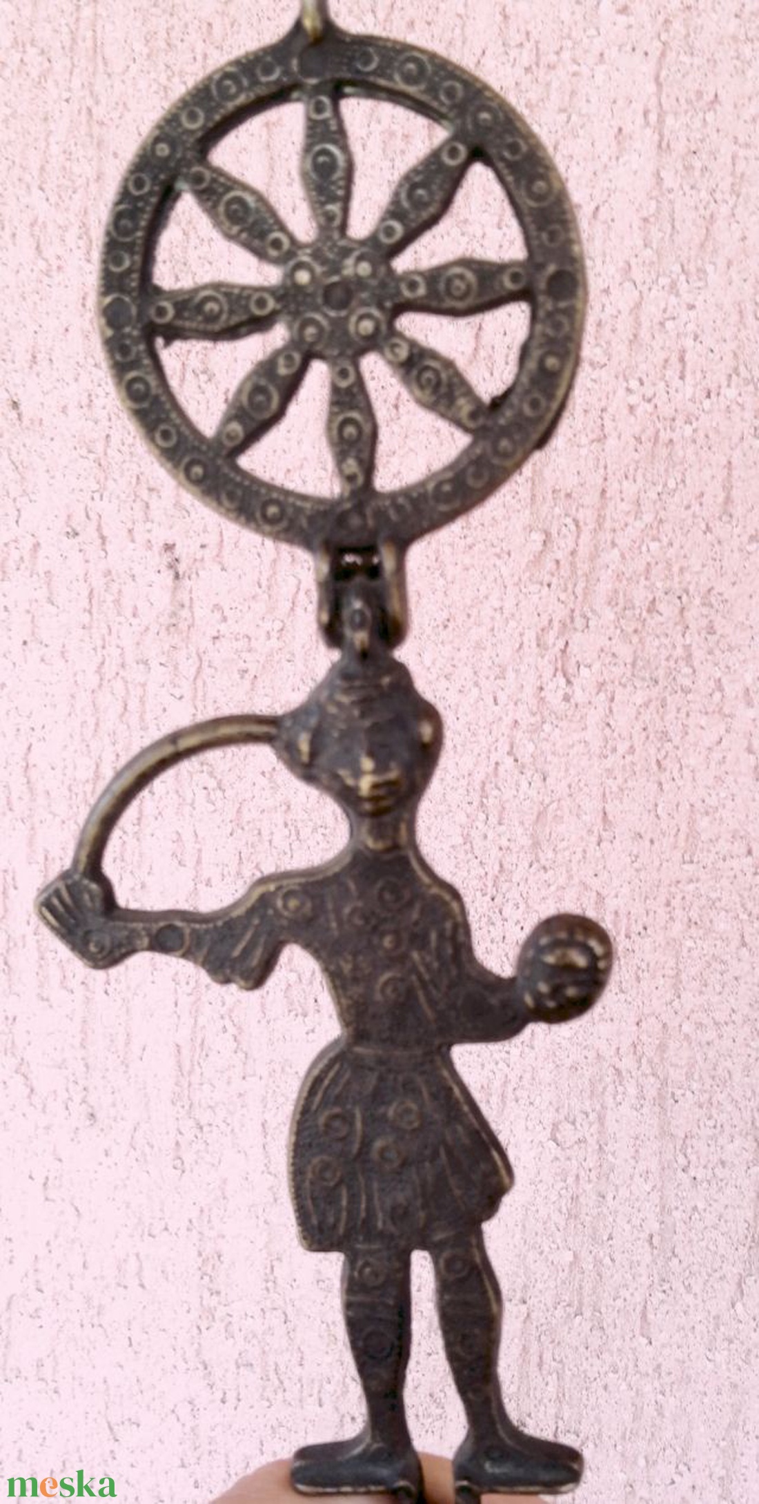 Ortodox kardos, és kétfejű sas alakos bronz felfüggeszthető gyertyatartó a távolkeletről. - otthon & életmód - gyertya, illat, aroma - gyertyatartó - Meska.hu