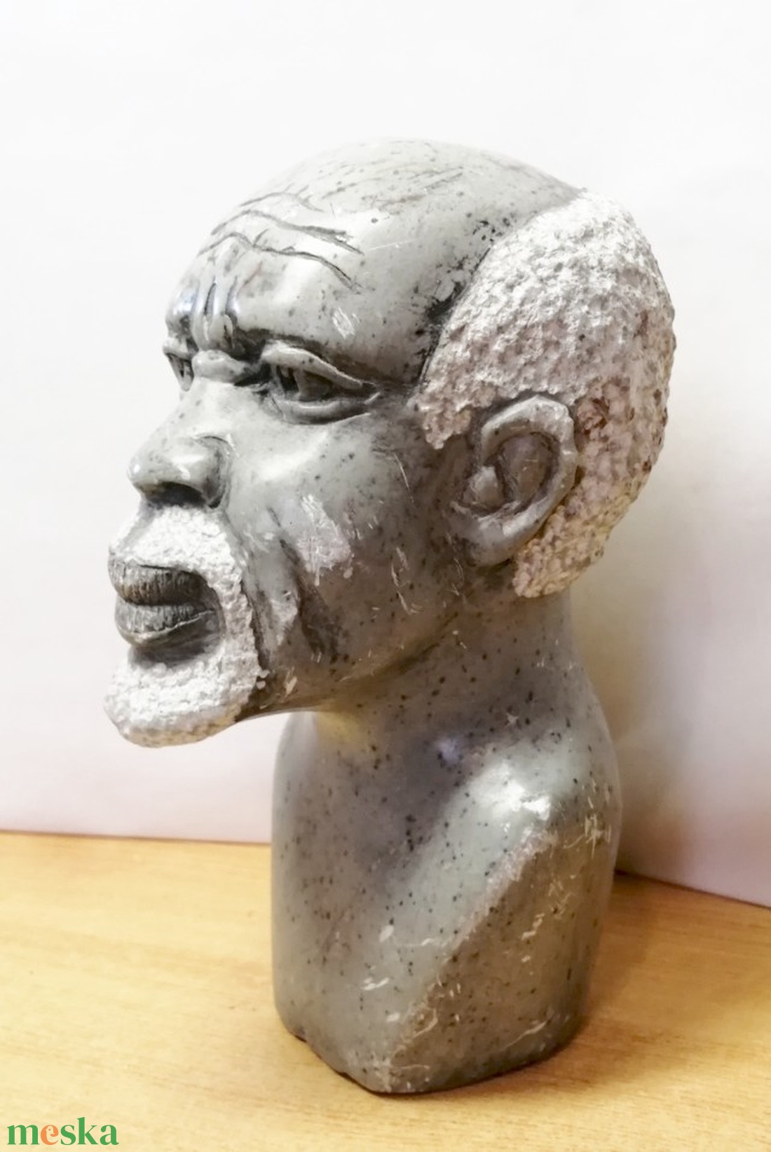 Szürke gránit afrikáns torzó szobor. Őszülő bennszülött alakkal - művészet - szobor - kő - Meska.hu Szürke gránit afrikáns torzó szobor. Őszülő bennszülött alakkal - művészet - szobor - kő - Meska.hu