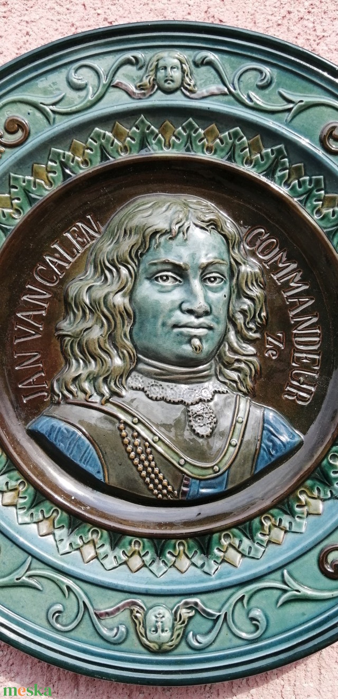 Majolika falitányér JAN VAN GALEN XVII. századi holland haditengerészeti parancsnok reliefjével. - otthon & életmód - dekoráció - fali és függő dekoráció - falra akasztható dekor - Meska.hu Majolika falitányér JAN VAN GALEN XVII. századi holland haditengerészeti parancsnok reliefjével. - otthon & életmód - dekoráció - fali és függő dekoráció - falra akasztható dekor - Meska.hu