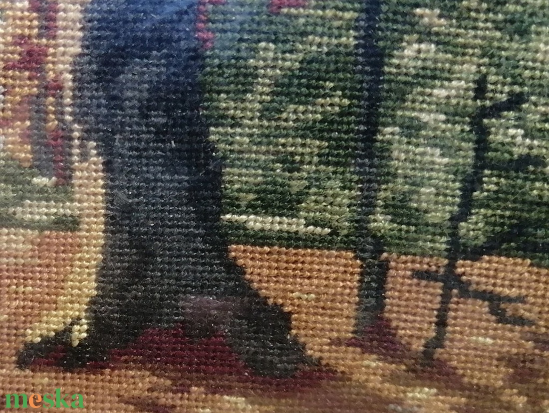 Rőzsegyűjtő. Tűgobelin miniatúra üvegezett keretben - művészet - textilkép - gobelin - Meska.hu Rőzsegyűjtő. Tűgobelin miniatúra üvegezett keretben - művészet - textilkép - gobelin - Meska.hu