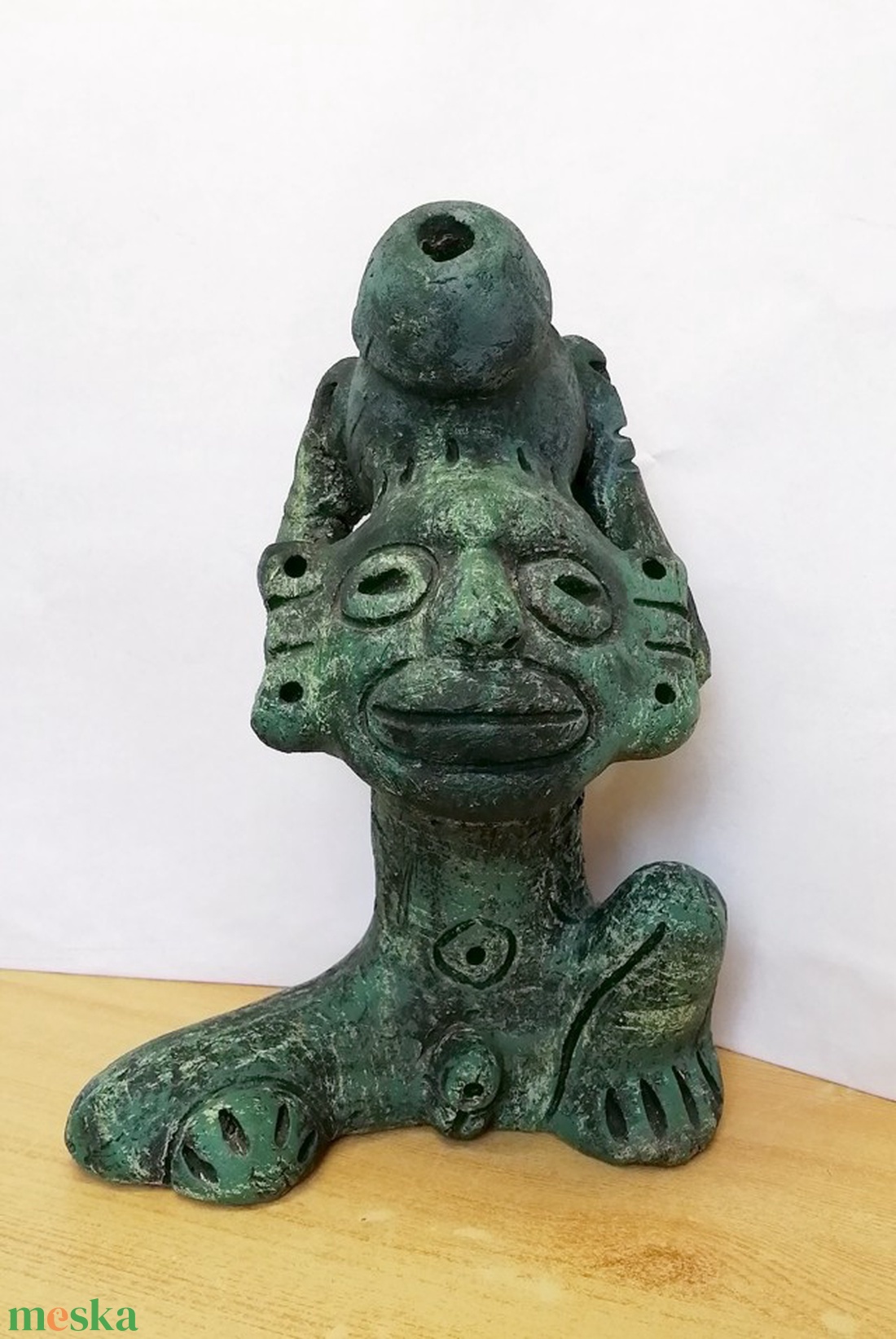Bennszülött vizeskorsóval. Taino Karibi őslakos műtárgy, festett terrakotta szobor - művészet - szobor - kerámia - Meska.hu Bennszülött vizeskorsóval. Taino Karibi őslakos műtárgy, festett terrakotta szobor - művészet - szobor - kerámia - Meska.hu