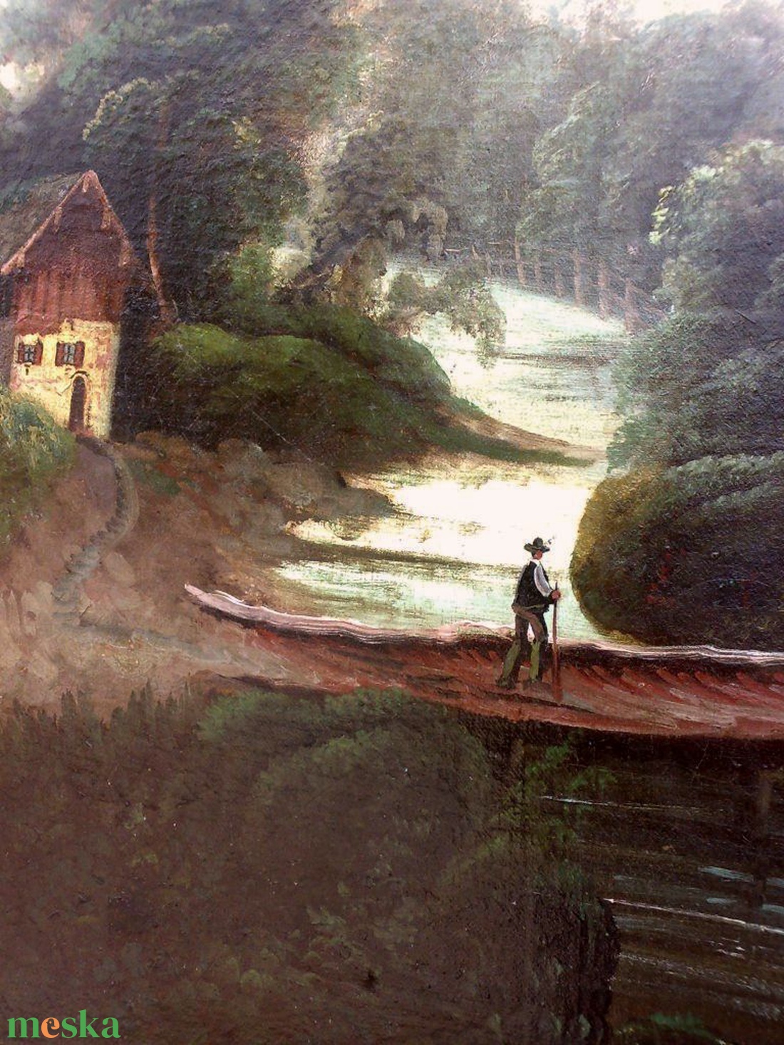 Randevú a híd lábánál, antik olajfestmény, IFJ. MARKÓ KÁROLY (1822 - 1891) - művészet - festmény - olajfestmény - Meska.hu Randevú a híd lábánál, antik olajfestmény, IFJ. MARKÓ KÁROLY (1822 - 1891) - művészet - festmény - olajfestmény - Meska.hu