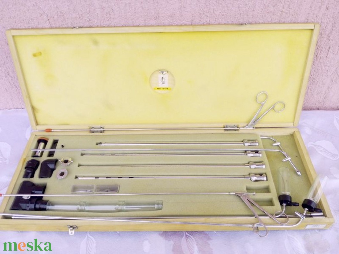 Retro műtéti eszköz készlet az NDK-ból. Laparoszkóp eredeti dobozában - diy (csináld magad) - egységcsomag - Meska.hu Retro műtéti eszköz készlet az NDK-ból. Laparoszkóp eredeti dobozában - diy (csináld magad) - egységcsomag - Meska.hu