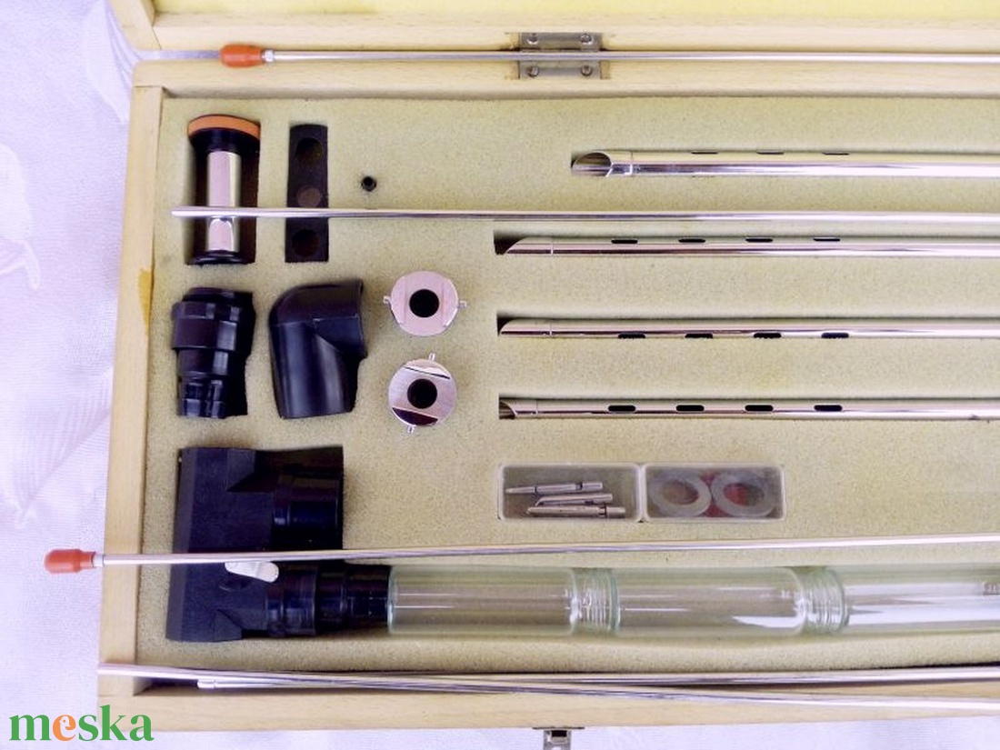 Retro műtéti eszköz készlet az NDK-ból. Laparoszkóp eredeti dobozában - diy (csináld magad) - egységcsomag - Meska.hu Retro műtéti eszköz készlet az NDK-ból. Laparoszkóp eredeti dobozában - diy (csináld magad) - egységcsomag - Meska.hu