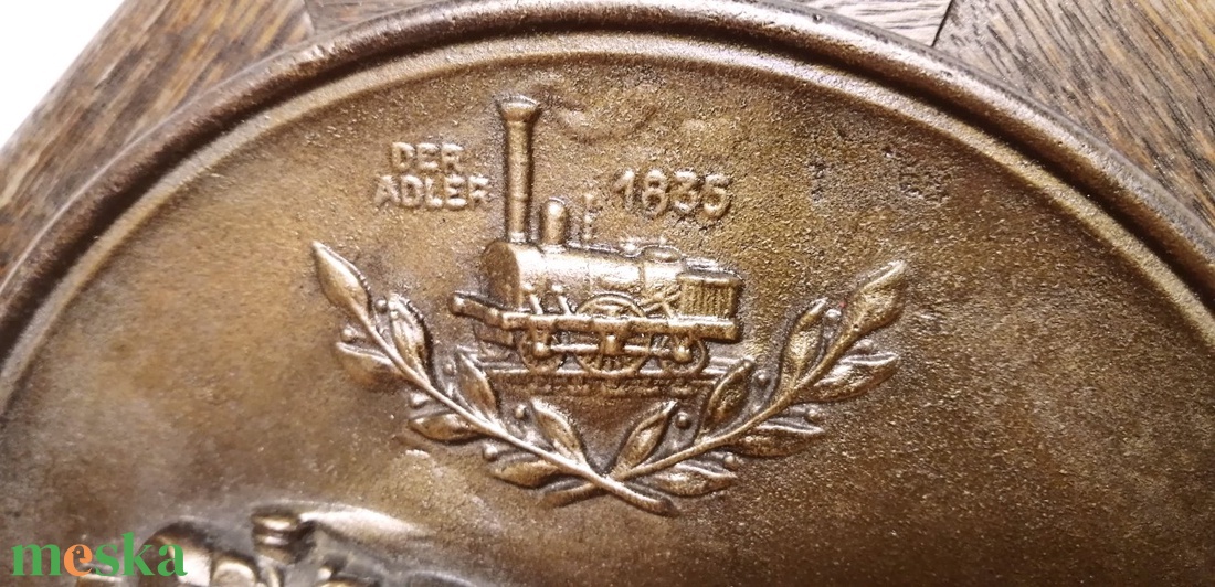 Antik keretezett bronz plakett, Adler mozdonyos szerelvénnyel - otthon & életmód - dekoráció - fali és függő dekoráció - függődísz - Meska.hu Antik keretezett bronz plakett, Adler mozdonyos szerelvénnyel - otthon & életmód - dekoráció - fali és függő dekoráció - függődísz - Meska.hu