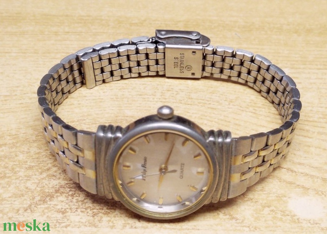 Philip Persio Quartz Water Resistant fém csatos női karóra, kiváló állapotban - ékszer - karóra és ékszeróra - karóra - Meska.hu Philip Persio Quartz Water Resistant fém csatos női karóra, kiváló állapotban - ékszer - karóra és ékszeróra - karóra - Meska.hu
