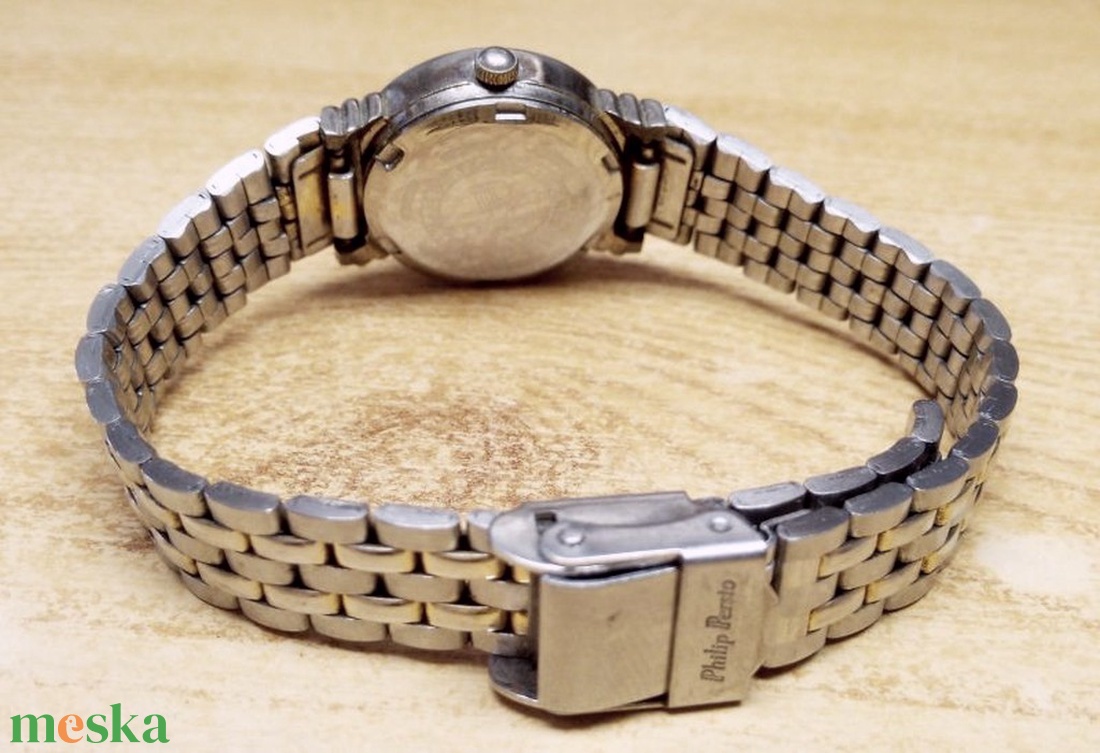 Philip Persio Quartz Water Resistant fém csatos női karóra, kiváló állapotban - ékszer - karóra és ékszeróra - karóra - Meska.hu Philip Persio Quartz Water Resistant fém csatos női karóra, kiváló állapotban - ékszer - karóra és ékszeróra - karóra - Meska.hu