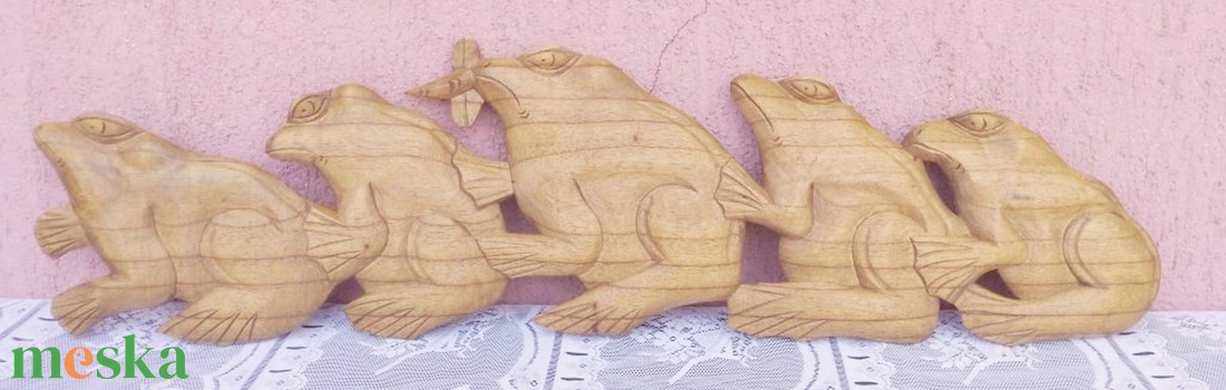 Békacsapat faragvány Indonéziából, egyedi kézműves munka. 80cm. - művészet - szobor - fa - Meska.hu Békacsapat faragvány Indonéziából, egyedi kézműves munka. 80cm. - művészet - szobor - fa - Meska.hu