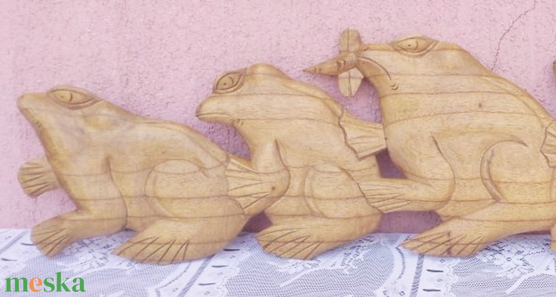 Békacsapat faragvány Indonéziából, egyedi kézműves munka. 80cm. - művészet - szobor - fa - Meska.hu Békacsapat faragvány Indonéziából, egyedi kézműves munka. 80cm. - művészet - szobor - fa - Meska.hu