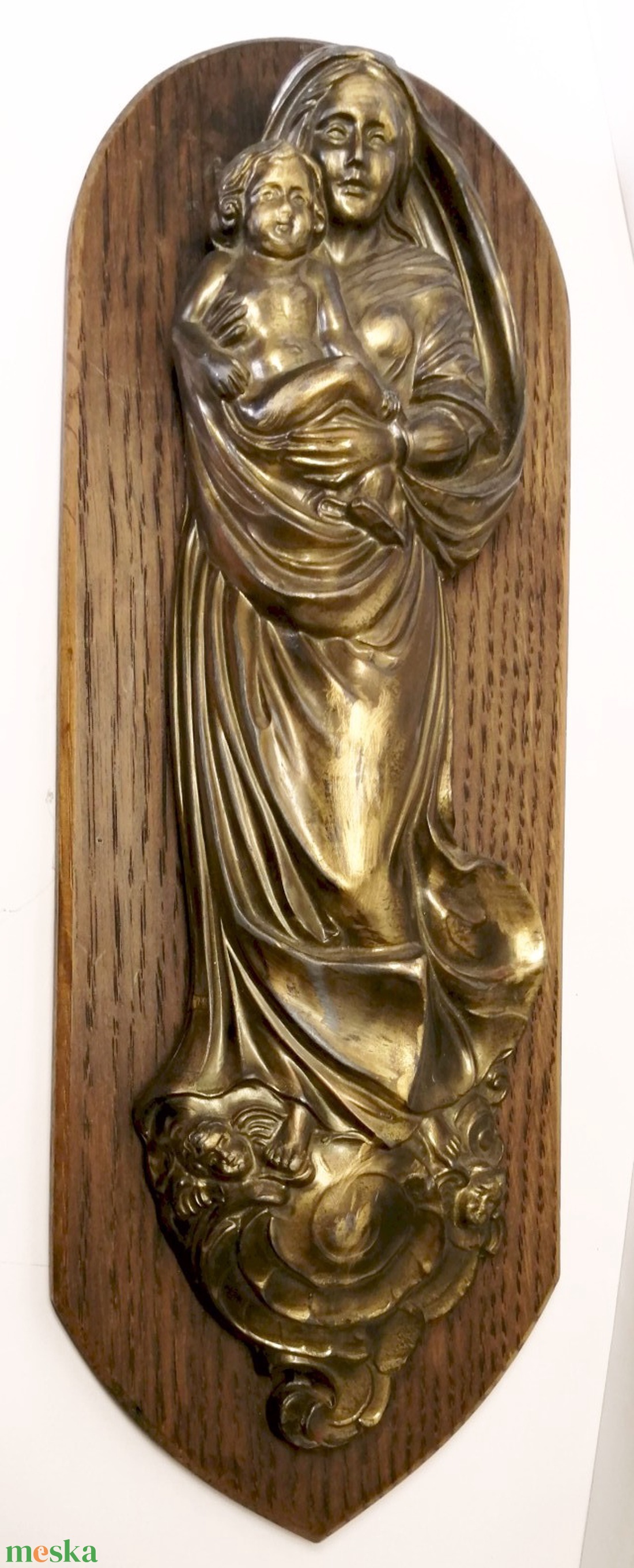 Madonna a Jézuskával. Falra akasztható fa hátlapos ón relief bronz bevonattal. Barokk stílus - otthon & életmód - dekoráció - fali és függő dekoráció - függődísz - Meska.hu Madonna a Jézuskával. Falra akasztható fa hátlapos ón relief bronz bevonattal. Barokk stílus - otthon & életmód - dekoráció - fali és függő dekoráció - függődísz - Meska.hu