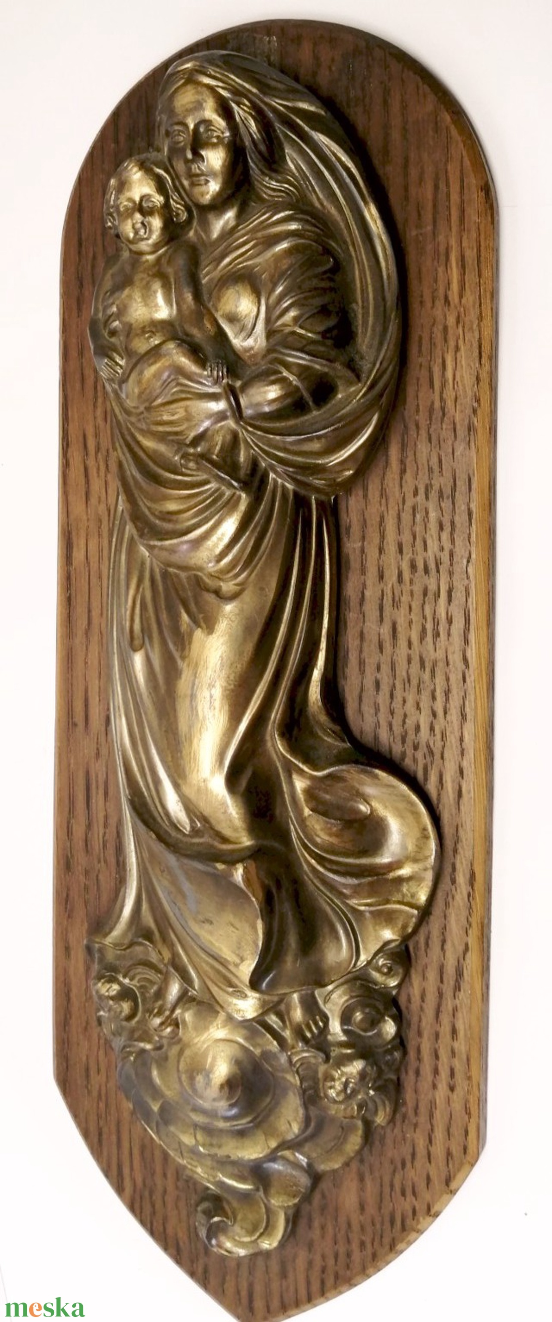 Madonna a Jézuskával. Falra akasztható fa hátlapos ón relief bronz bevonattal. Barokk stílus - otthon & életmód - dekoráció - fali és függő dekoráció - függődísz - Meska.hu Madonna a Jézuskával. Falra akasztható fa hátlapos ón relief bronz bevonattal. Barokk stílus - otthon & életmód - dekoráció - fali és függő dekoráció - függődísz - Meska.hu