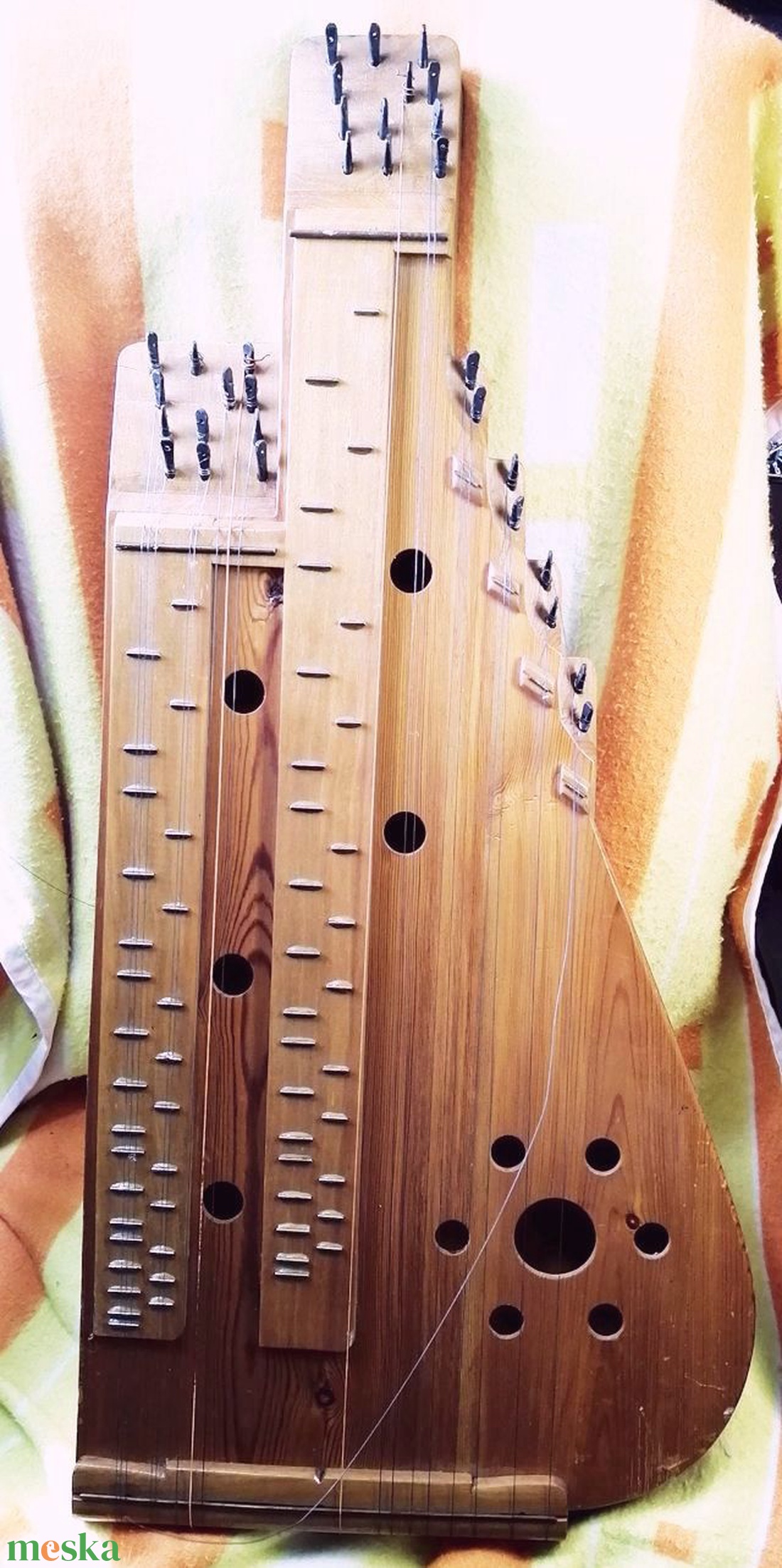 Népművészetii hangszer. Kézműves hasas citera, Kerédi Menyhért 1989 - könyv & zene - hangszer & hangszertok - Meska.hu