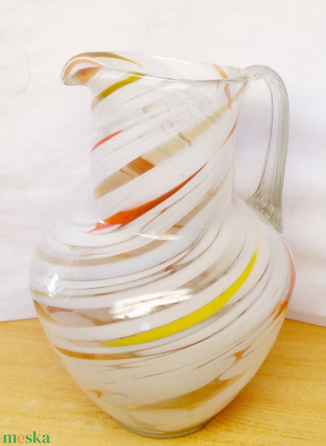 Muránói Splatter Art Glass boroskancsó márványos mintával 1950-1960-es évek ritkaság a vitrinedbe - otthon & életmód - konyhafelszerelés, tálalás - tálalás - üveg & kancsó - Meska.hu Muránói Splatter Art Glass boroskancsó márványos mintával 1950-1960-es évek ritkaság a vitrinedbe - otthon & életmód - konyhafelszerelés, tálalás - tálalás - üveg & kancsó - Meska.hu