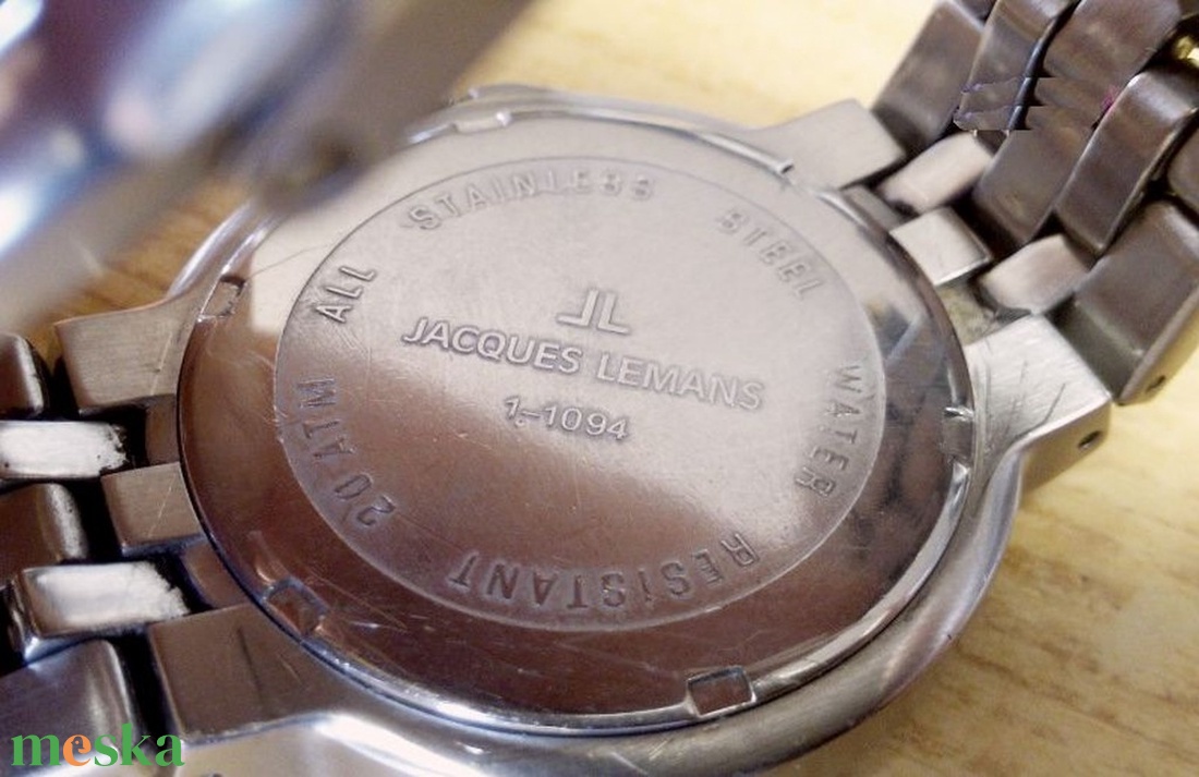 Jacques Lemans Quartz Super-LumiNova naptáras, acél tokos férfi karóra, szép állapotban - ékszer - karóra és ékszeróra - karóra - Meska.hu Jacques Lemans Quartz Super-LumiNova naptáras, acél tokos férfi karóra, szép állapotban - ékszer - karóra és ékszeróra - karóra - Meska.hu
