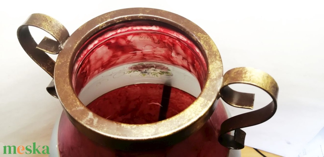 Óriás méretű festett állványos Muránói Art Glass váza 1950-1960-es évek - otthon & életmód - dekoráció - virágdísz és tartó - váza - Meska.hu Óriás méretű festett állványos Muránói Art Glass váza 1950-1960-es évek - otthon & életmód - dekoráció - virágdísz és tartó - váza - Meska.hu