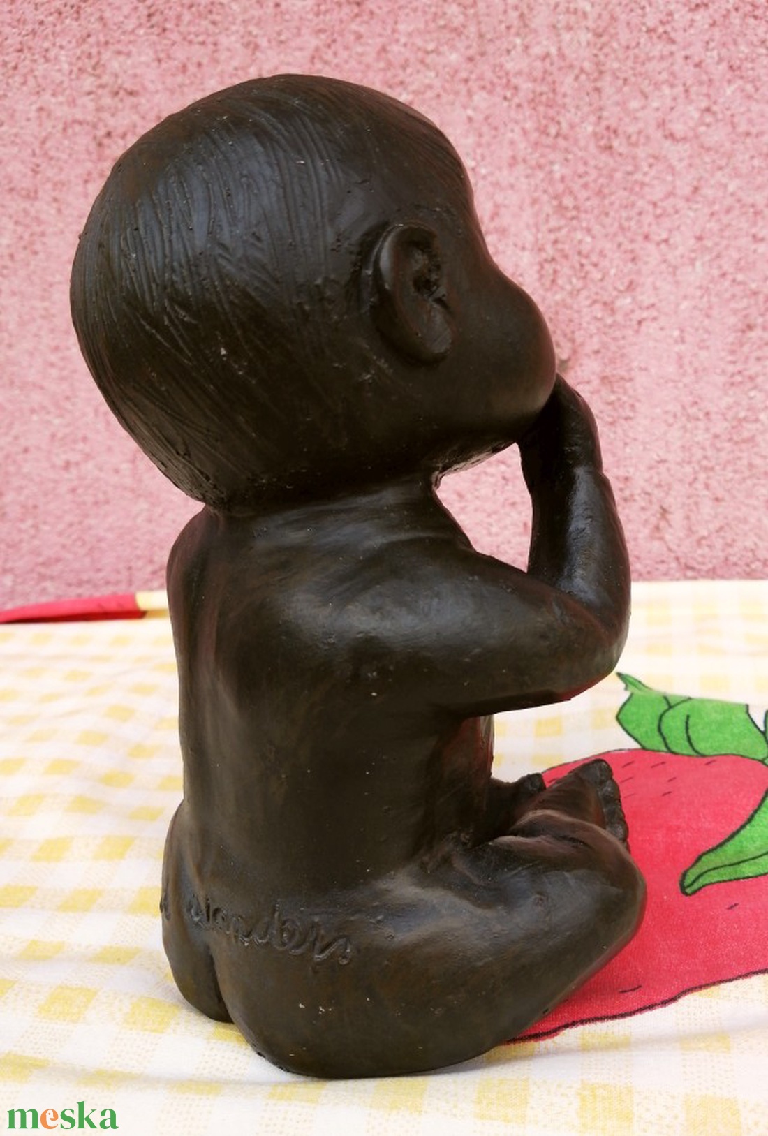 Modern szobrász műalkotás. Bronz bevonatos kerámia szobor. Csecsemő - művészet - szobor - kerámia - Meska.hu Modern szobrász műalkotás. Bronz bevonatos kerámia szobor. Csecsemő - művészet - szobor - kerámia - Meska.hu