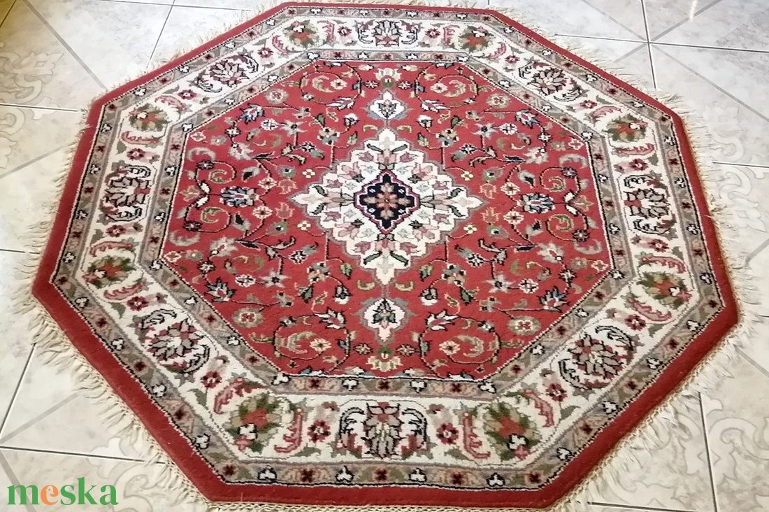 Nyolcszög forma kézi csomózású Iráni Tabriz gyapjúszőnyeg - otthon & életmód - lakástextil - szőnyeg - szövött szőnyeg - Meska.hu Nyolcszög forma kézi csomózású Iráni Tabriz gyapjúszőnyeg - otthon & életmód - lakástextil - szőnyeg - szövött szőnyeg - Meska.hu