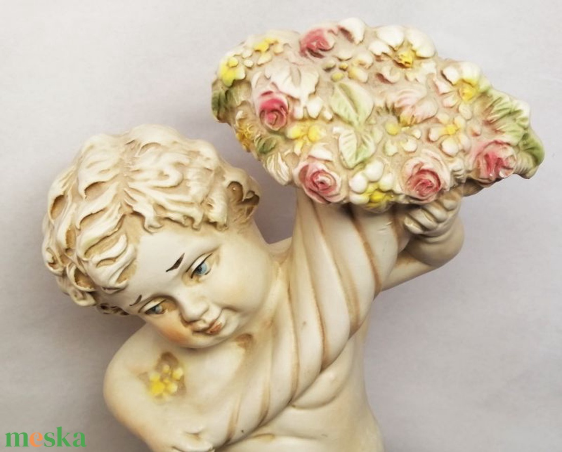 Antik biszkvit barokk stílusú porcelán puttó szobor, egyedi ritkaság - művészet - szobor - kerámia - Meska.hu Antik biszkvit barokk stílusú porcelán puttó szobor, egyedi ritkaság - művészet - szobor - kerámia - Meska.hu