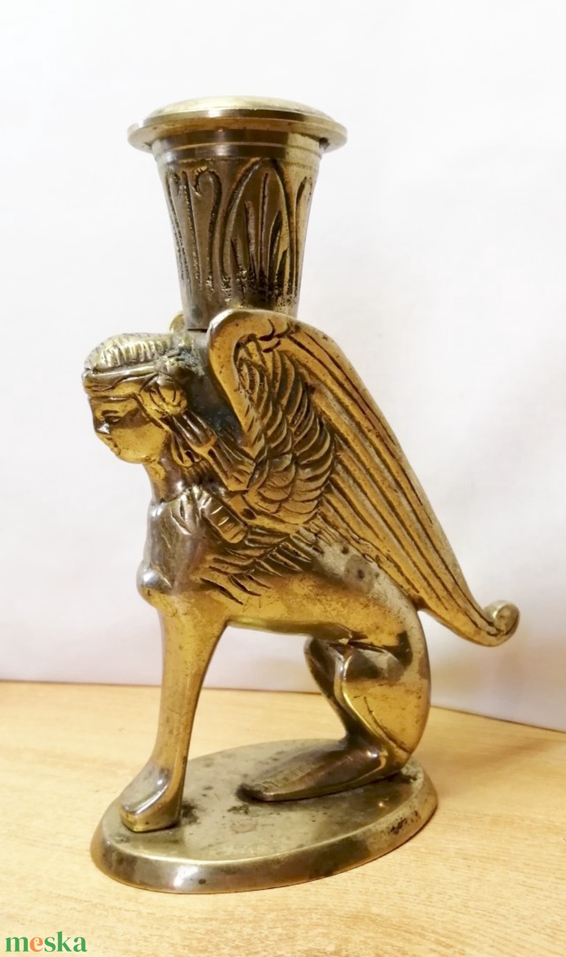 Kiméra formájú gyertyatartó bronzból. Vitange különlegesség - otthon & életmód - gyertya, illat, aroma - gyertyatartó - Meska.hu