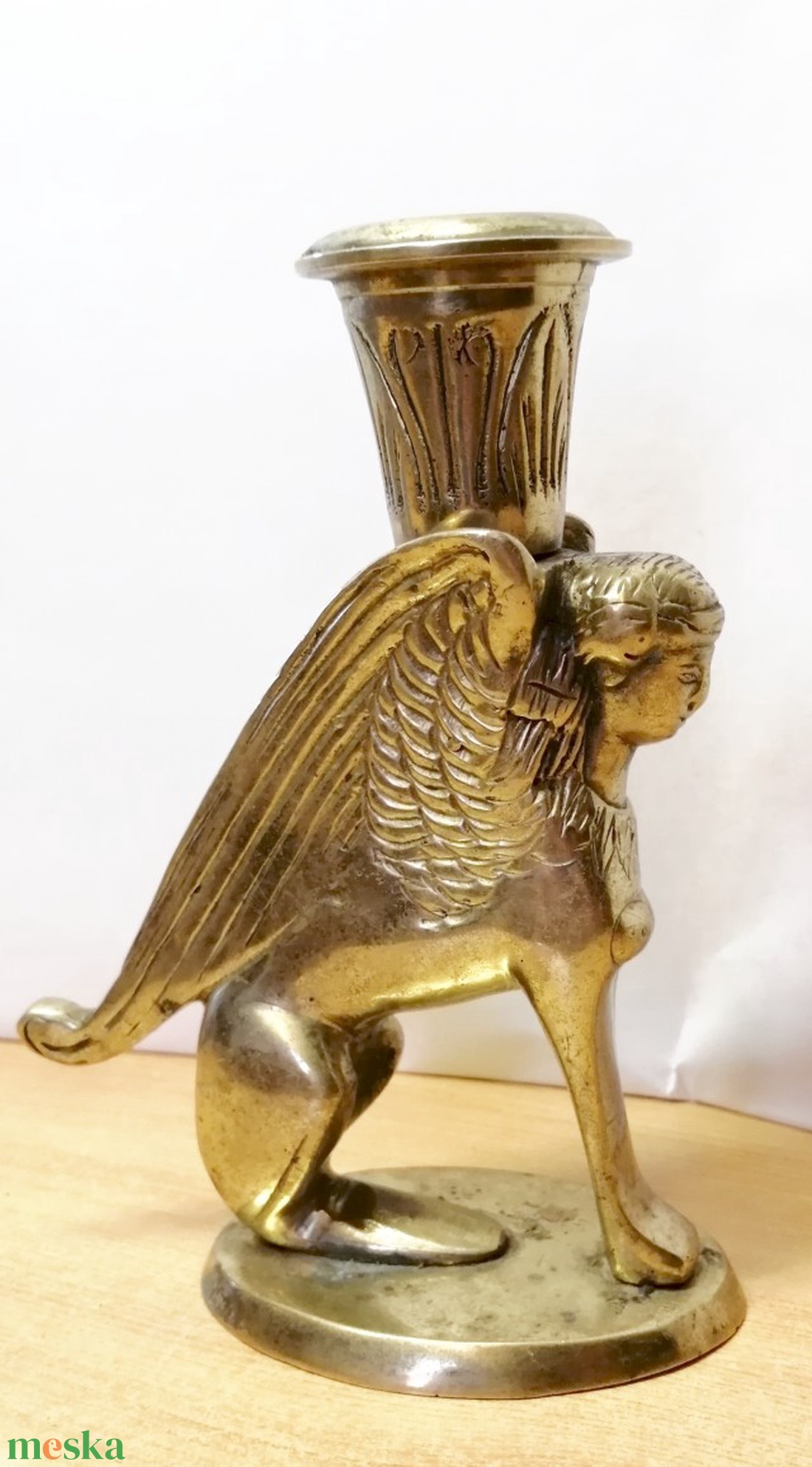 Kiméra formájú gyertyatartó bronzból. Vitange különlegesség - otthon & életmód - gyertya, illat, aroma - gyertyatartó - Meska.hu