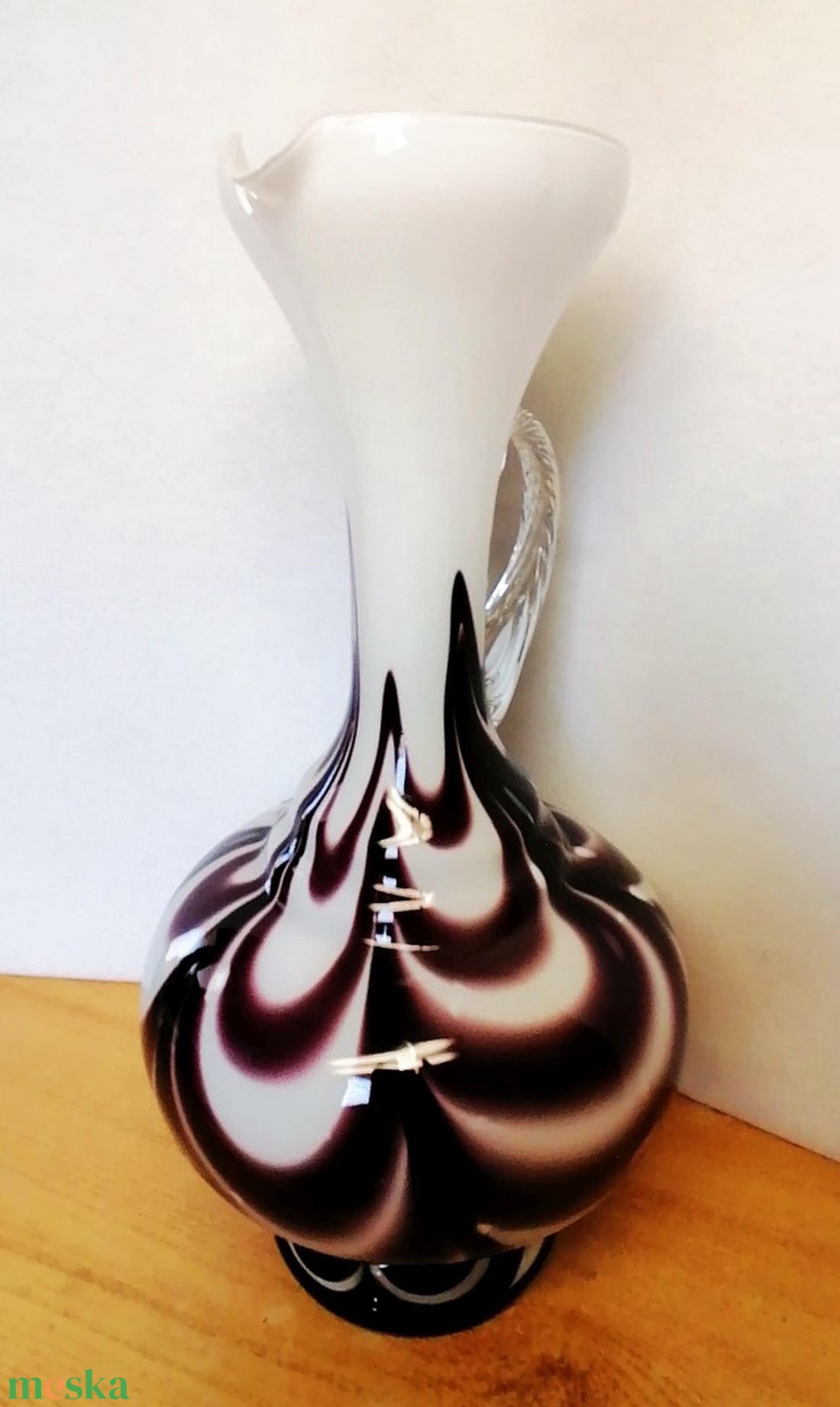 Vetreria Barbieri Opaline Firenze füles váza 1970-1980-es évek Olaszország - otthon & életmód - konyhafelszerelés, tálalás - tálalás - üveg & kancsó - Meska.hu Vetreria Barbieri Opaline Firenze füles váza 1970-1980-es évek Olaszország - otthon & életmód - konyhafelszerelés, tálalás - tálalás - üveg & kancsó - Meska.hu