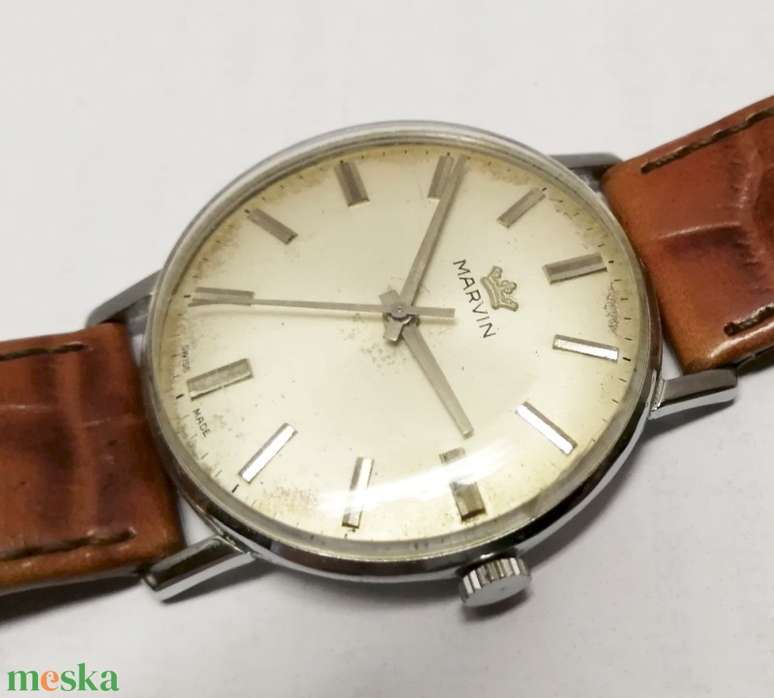 Patinás Marvin svájci óra 1950-s évek, működőképes állapotban, használatra, vagy gyűjteménybe - ékszer - karóra és ékszeróra - karóra - Meska.hu Patinás Marvin svájci óra 1950-s évek, működőképes állapotban, használatra, vagy gyűjteménybe - ékszer - karóra és ékszeróra - karóra - Meska.hu