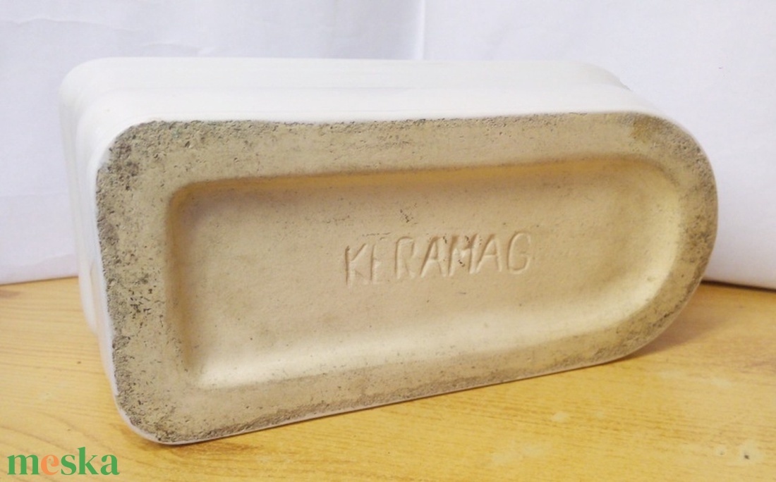 Retro kerámia fürdőkád forma virágtartó. Németországból Keramag - otthon & életmód - dekoráció - virágdísz és tartó - cserép & kaspó - Meska.hu